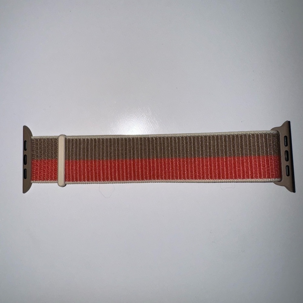 Apple Watch 45mm Pink Pomelo/Tan Sport Loop